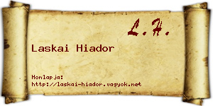 Laskai Hiador névjegykártya
